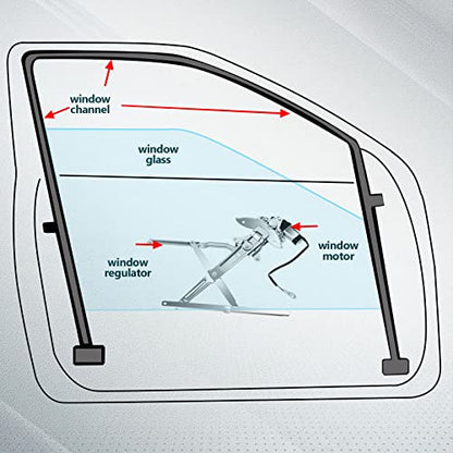 FINDAUTO Front Left Window Regulator for 1995-2004 for Toyota for Tacoma - size: Front Driver(LH)