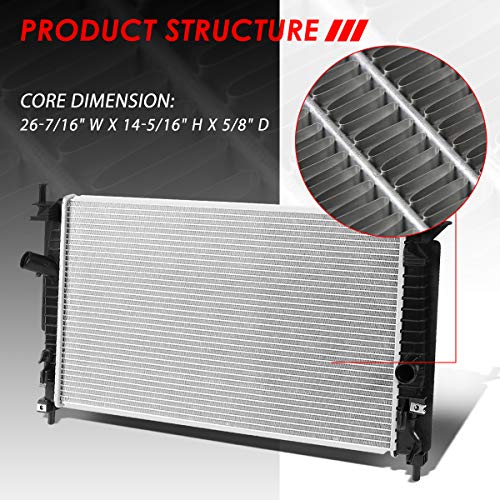 Auto Dynasty 13100 Radiator for 2010-2014 Mazda 3 2.0L/2.3L/2.5L AT/MT - color: 10-14 Mazda 3 2.0L/2.3L/2.5L AT/MT