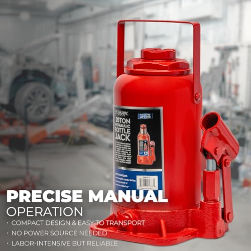 XtremepowerUS Hydraulic Bottle Jack (20 Ton) Portable Hydraulic Jack Lift Height Farm RV Truck Equipment Automotive Shop - size: 20 Ton