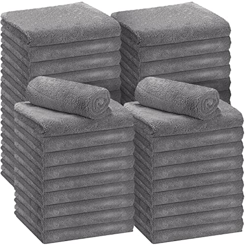 Shimeyao 30 Pcs 16 x 16 Inch Microfiber Car Towels, 500 GSM Edgeless Plush - color: Gray, size: 16 x 16 Inch