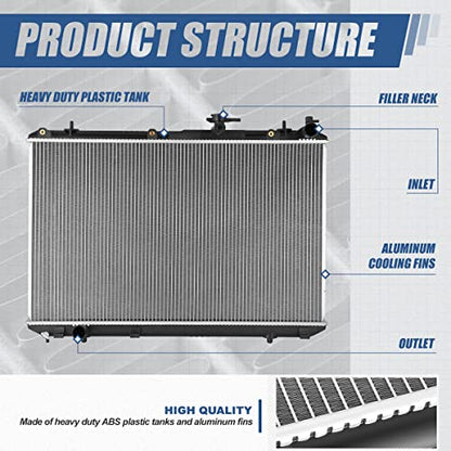 Auto Dynasty 13066 Radiator for 2008-2010 Toyota Highlander Hybrid - color: 08-10 Highlander Hybrid