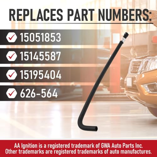 Lower HVAC Heater Hose Assembly - Compatible with Cadillac, Chevrolet, GMC - Escalade, Escalade ESV, Suburban 1500, Suburban 2500, Tahoe, Yukon - Heater Core Hose - Replaces 150551853, 15145587