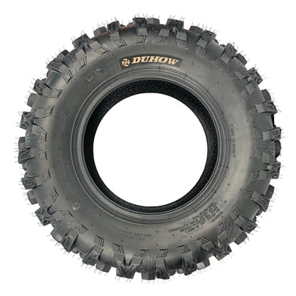 AT25x8-12 ATV Tires ATV＆UTV Trail Sand Off-Road Tires 25x8-12, All Terrain tries 17mm Tread Depth 25x8-12- 4PR, Tubeless 2PCS - size: DAV111 25X8-12