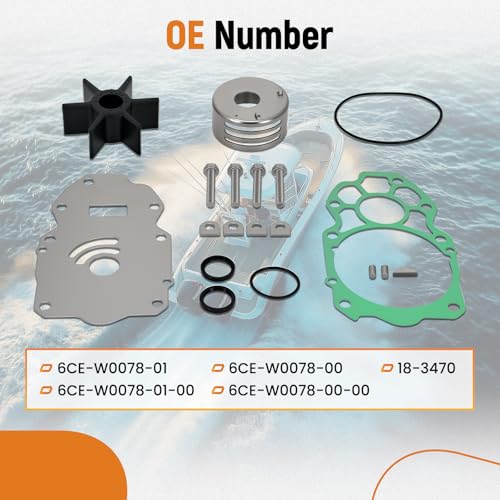 maXpeedingrods 6CE-W0078-01 Water Pump Impeller Repair Kit for Yamaha - size: For 225 250 300 HP 2010 & UP