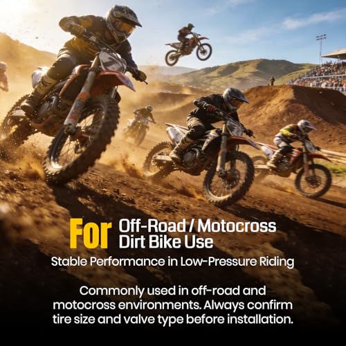 AR-PRO (2-Pack) 110/90-19 & 120/90-19 Heavy-Duty Motorcycle Inner Tubes, 3mm Thick Butyl Rubber Tubes, TR4 Valve Stem, Fits Off-Road, Motocross & Dirt Bike Tires - size: 110/90-19" (4.50 x 19), TR4 Valve