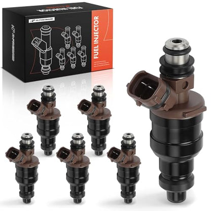 A-Premium Fuel Injectors Set of 6 Compatible with Toyota