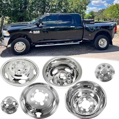 4pcs 17inch Dually Bolt On Wheel Simulators Fit for 2003-2018 Ram 3500 - size: 17"#5