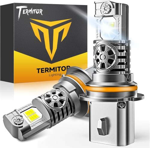 Termitor Upgraded 110,000LM 9007/HB5 Bulbs, 12X Brighter High/Low Beam - color: 9007-HB5