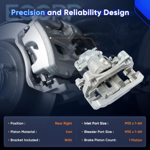 ECCPP 18B5003 Rear Right Disc Brake Caliper Assembly - size: Rear Right[18B5003]