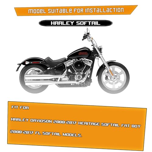 Kinglemc Crash Bar Engine Guard for Harley Softail(Chrome-D) - color: Chrome-D