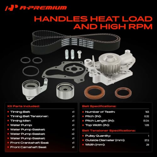 A-Premium Engine Timing Belt Kit Water Pump W/Tensioner
