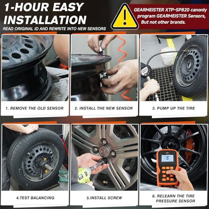 TPMS Programming Tool, Tire Pressure Monitor System Relearn Tool Set