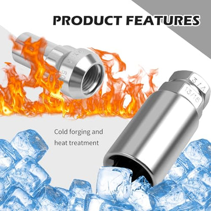 M14x1.5 Car Wheel Locking Lug Nuts,Anti-Theft Wheel Locks Lug Nuts Kit with Locking Lugs Nut Key,Carbon Steel Wheels Locks Lugs Nut Compatible with Cadillac Chevrolet GMC