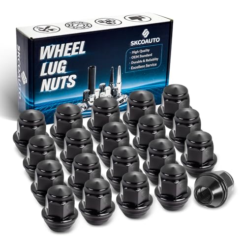 20 Pcs M12x1.5 Lug Nuts for Escape Anti-Rust Black Large Acorn Seat - color: Black, size: M12x1.5, style: 20Pcs，1.26IN