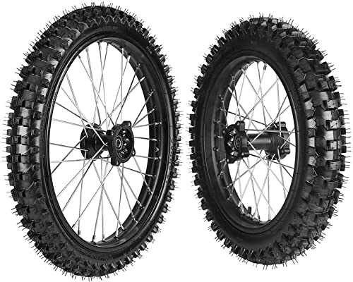 Front 70/100-19 + Rear 90/100-16 Tire Rim Wheel for Dirt Pit Bike CRF100 TTR125