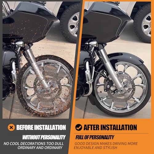 21 inch Front Fender Mudguard Fit For Harley Touring Road King FLHR Electra Glide FLHT Street Glide FLHX 2024-2025 CVO Road Glide 2023.5-2025 Gloss Black - style: Gloss Black 21inch 2024-2025