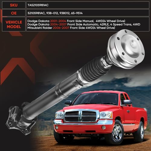 938-012 Drive Shaft - Front Propeller Driveshaft Assembly - color: 938-012