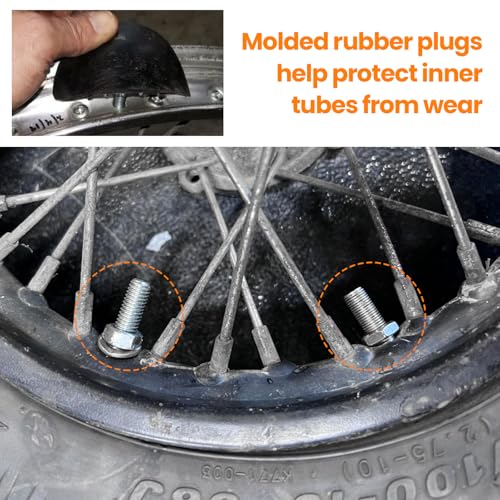 Motorcycle Wheel Rim Lock, 1.6" Tyre Rim Lock Avoid Damage to Inner Tubes, Secure Wheel Clamp Tire Grip Inner Tube Bolt Replacement for Motorcycle Dirt Bike Pit Bike - color: 1.6"
