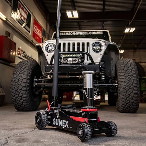 SUNEX Tools 2 Ton Big Wheel Jack, Model 6602RJ