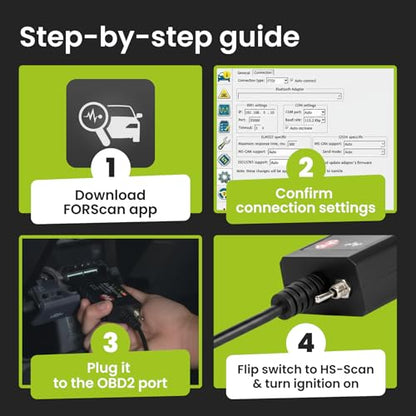 OHP FORScan ELM327 OBD2 to USB Diagnostic Scan Tool for Ford MS-CAN/HS-CAN