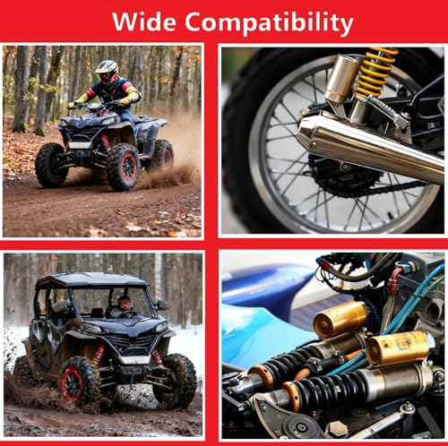 Nitrogen Shock Fill Kit with 700Psi Nitrogen Gauge and 10in High-Pressure Flexible Hose Nitrogen Regulator Shock Fill Tool No-Loss Schrader Chuck for ATV, UTV, Off-Road Bike, Dirt Bike