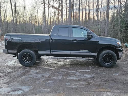 RockTrix RT111 18x9 Off-Road Wheels compatible with Toyota Tundra 2007-2021, Matte Black 5x150 Rims +12mm Offset for 33-35 Inch Tire Clearance, Fits Sequoia, Land Cruiser, And Fits Lexus LX570 - color: Matte Black, size: 18x9 +12mm offset