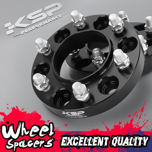 KSP 6x5.5 1.25in Wheel Spacers Fit 2024+ Tacoma 4runner, 2022+ Tundra-6 Lug - color: Black, size: 1.25inch-tacoma2024+