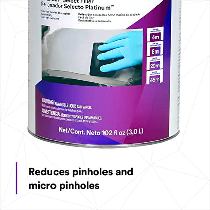 3M Platinum Select Filler 31131, Lightweight, Stain Free, Tack Free, Creamy Formula, 1 gallon (3 fl oz) - size: Pack of 1