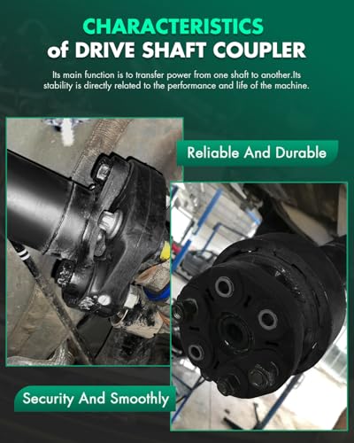 SCITOO Driveshaft Drive Shaft Coupler Flex Joint Shaft Coupling (with Bolt) - size: 935-407 (with bolts and nuts)