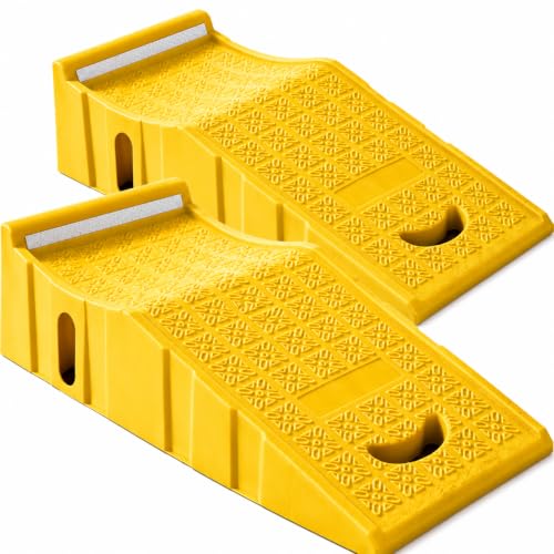 BESEA Trailer Tire Changing Ramps 2 Pack, Heavy Duty RV Trailer Ramps