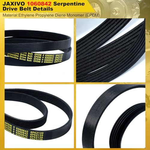6PK2139 Serpentine Belt V-Ribbed Drive Belt 6-Rib 84.2" Length - size: 6PK2139-2139mm belt