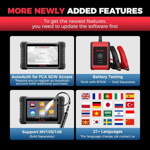 Autel Scanner MaxiCOM MK808S-TS: All Systems Bidirectional OBD2 Scan Tool