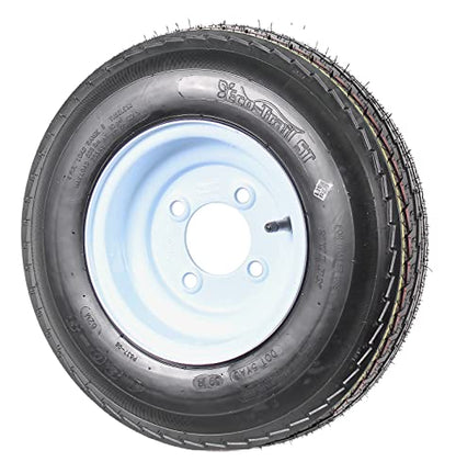 eCustomrim 2-Pack Trailer Tire Rim Assembly 4.80-8 480-8 LRC 4 Lug White