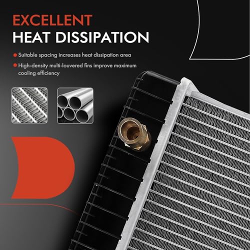 A-Premium Engine Coolant Radiator Assembly with Transmission Oil Cooler