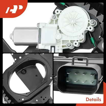 A-Premium Front Passenger Side Power Window Regulator with Motor (8-Pin) - style: Front Passenger Side (RH)