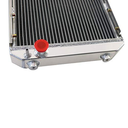 2 Row Radiator Compatible with Yanmar Tractor YM240 YM1700 YM2000 Aluminum Radiators Replacement #124460-44501