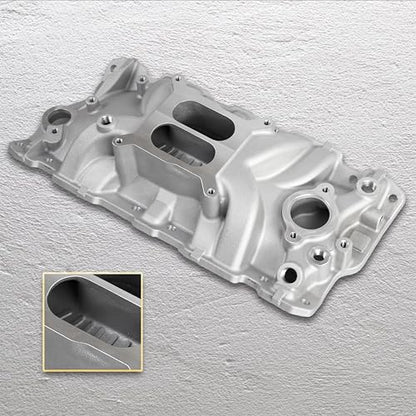 2701 Performance EPS Dual Plane SBC Intake Manifold Silver - size: 2701 Silver