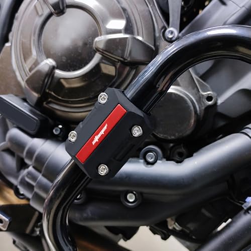 Xitomer 2 Pcs 22/25/28mm Motorcycle Engine Guard Bumper Crash Bar Sliders - color: Red