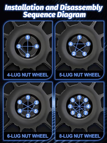 2pcs 7 Point Spline Lug Nuts Tuner Socket Key Tool - size: 7 Point