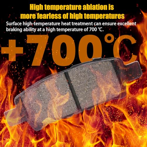 D866+D1037 Front and Rear Ceramic Brake Pads Kit Fit - style: HZ866+HZ1037