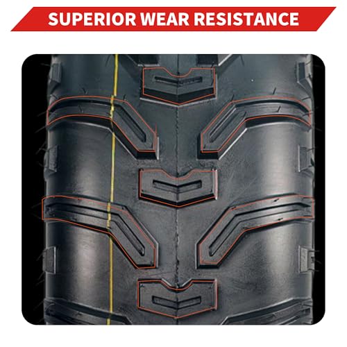 GarveeTech 24x8x12 ATV Tires, 2 Pack 24x8-12 ATV UTV Tires 24 18 12 All Terrain Tires for Trail, Desert, Mud, Dirt, Street, Sand, 4PR Tubeless - size: AT24X8-12, style: Pattern B