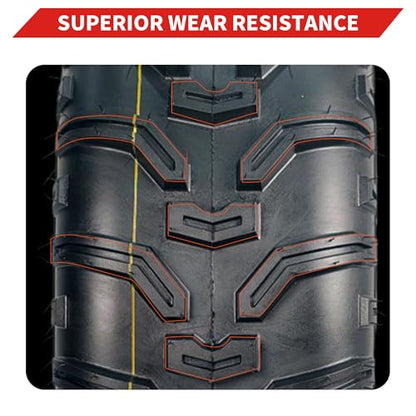 GarveeTech 24x8x12 ATV Tires, 2 Pack 24x8-12 ATV UTV Tires 24 18 12 All Terrain Tires for Trail, Desert, Mud, Dirt, Street, Sand, 4PR Tubeless - size: AT24X8-12, style: Pattern B