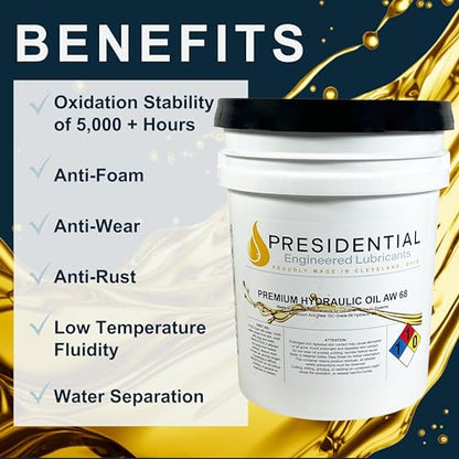 Presidential ISO AW 68 Hydraulic Oil (5 Gallon Pail)