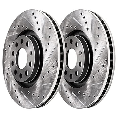 Detroit Axle - Brake Rotors for Audi A3 Quattro Volkswagen GTI Jetta Passat - size: 4R1201534V1/kit
