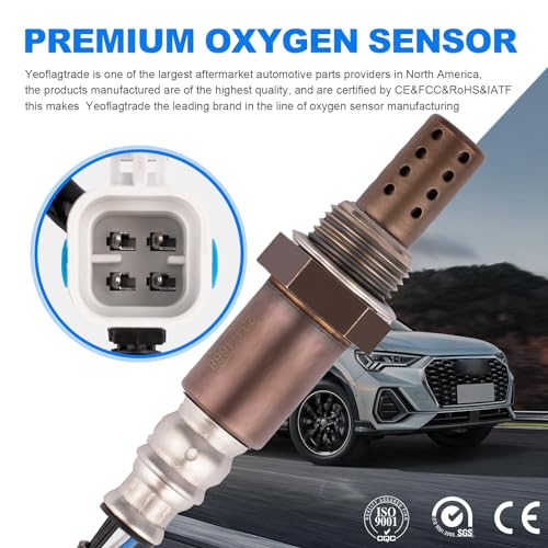 O2 Oxygen Sensor 4Pcs Compatible with Cadillac Escalade, Chevrolet Avalanche 1500 Silverado 1500 Suburban 1500, GMC Sierra 1500 Yukon XL 1500 Replaces# 234-4668, 15284, 21546