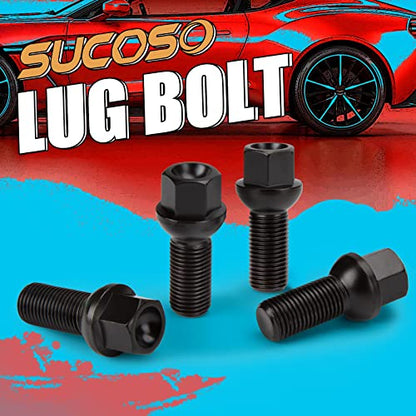 M14x1.5 OEM Lug Bolts, 20PCS 28mm Shank Length Ball Seat Wheel Lug Bolts - size: Ball Seat