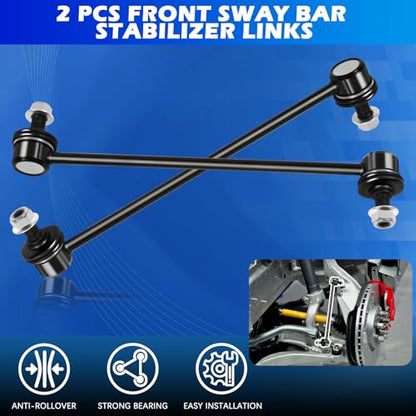 2Pcs Front Sway Bar Stabilizer Links Compatible with Toyota Corolla 2003-2018, Matrix 2003-2014, Prius 2001-2009, Pontiac Vibe 2003-2010, Scion tC 2005-2010, Replaces OE# K80230 - size: K80230