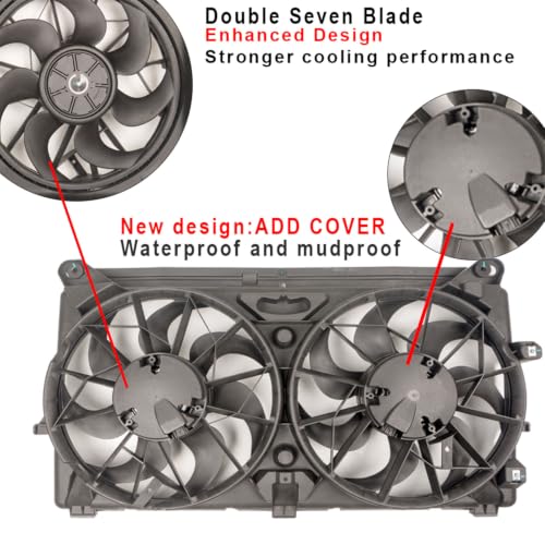 GM01 Dual Radiator Electric Fan for Chevy Silverado Tahoe 05-14