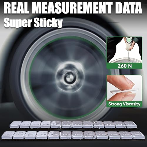 1/4 oz Stick On Wheel Weights 240pcs Easy Peel Grey - color: Gray, size: 0.25oz-240PCS