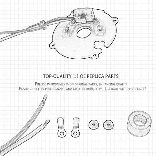 1146A Electronic Ignition Module Harness Waterproof Compatible with Delco 4 Cylinder Distributor Chris Craft Mercruiser OMC Universal Waukesha Allis Chalmers Clark Huster Minneapolis-Moline - size: 1146A